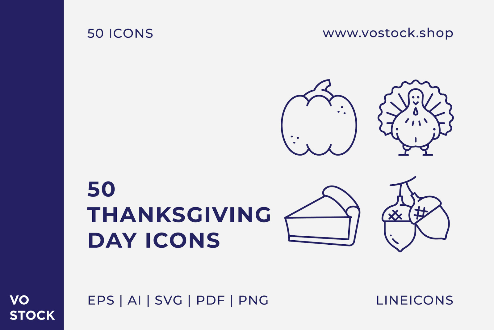 50 Thanksgiving Day Icons