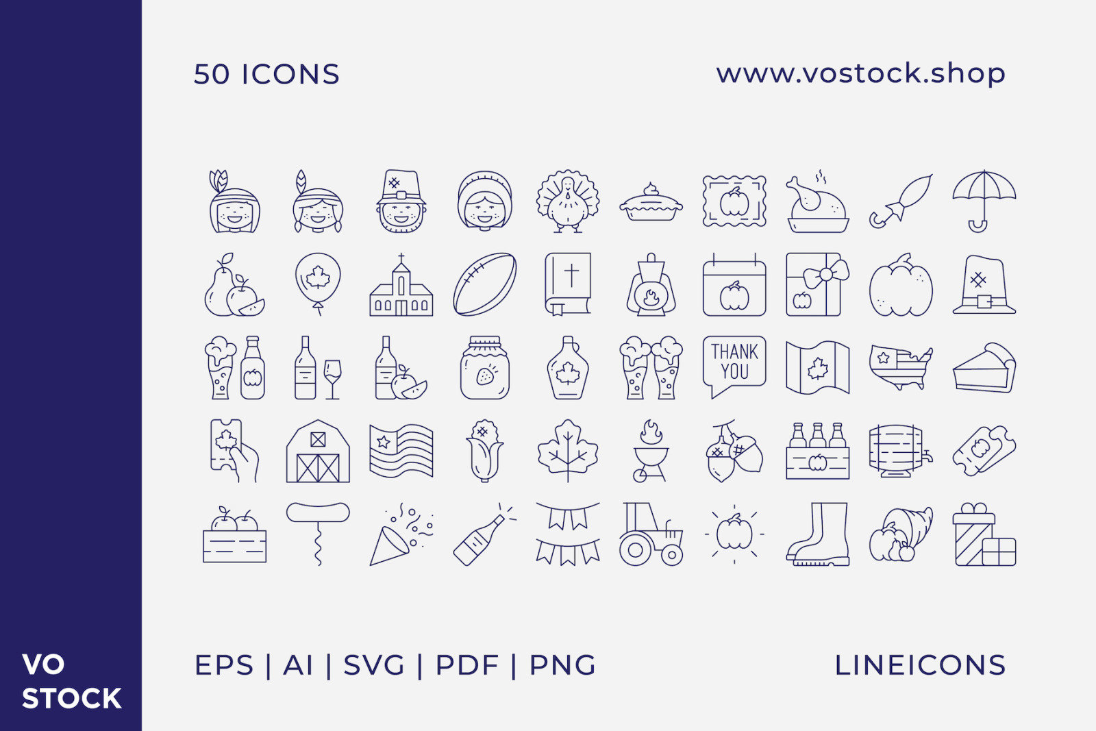 50 Thanksgiving Day Icons 50 Thanksgiving Day Icons