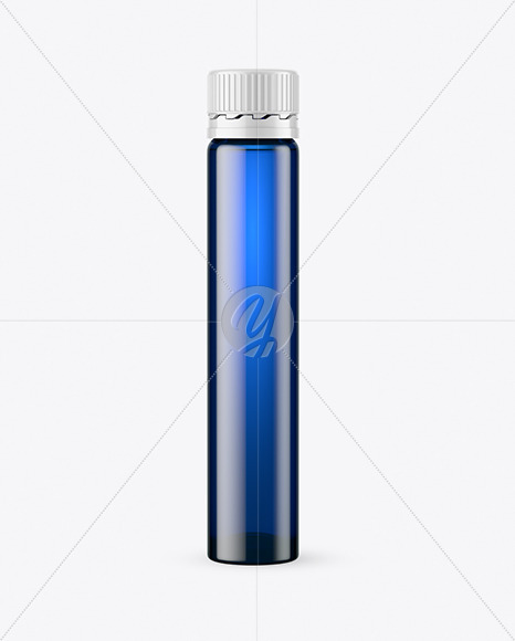 25ml Blue Sport Nutrition Bottle Mockup