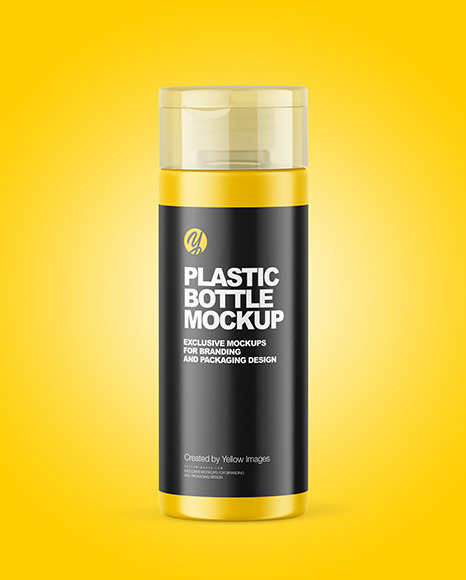 Matte Plastic Bottle Mockup