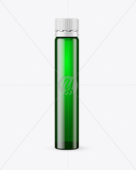 25ml Green Sport Nutrition Bottle Mockup