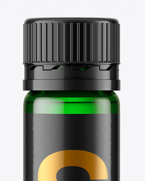 25ml Green Sport Nutrition Bottle Mockup