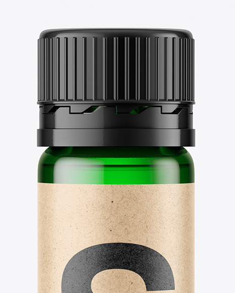 25ml Green Sport Nutrition Bottle Mockup