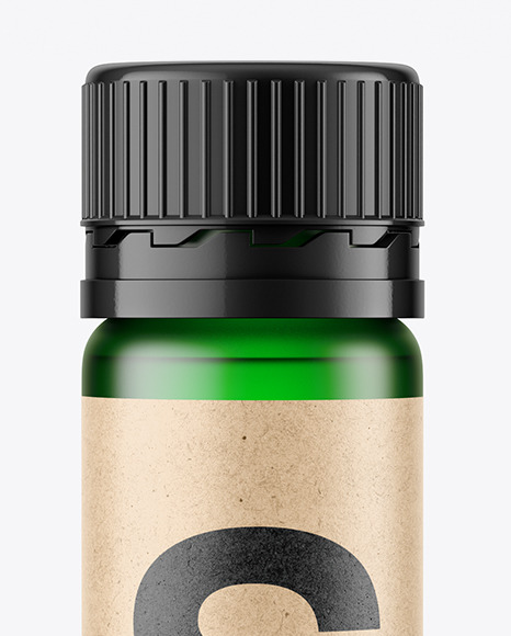 25ml Green Frosted Sport Nutrition Bottle Mockup