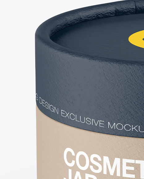 Paper Cosmetic Jar Mockup