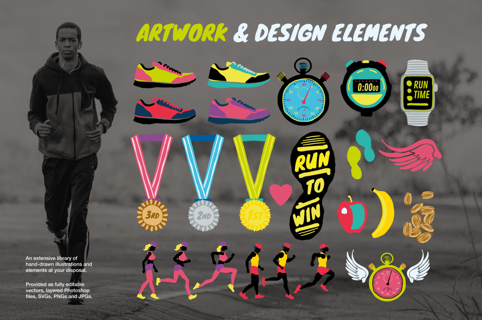 Running and Sports Illustration Collection