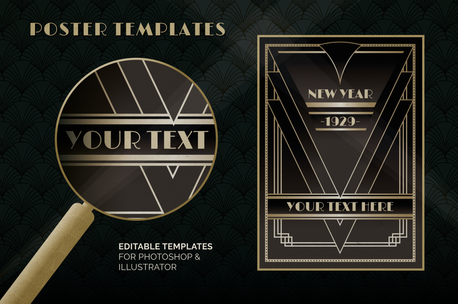 The Art Deco Graphics and Templates Collection