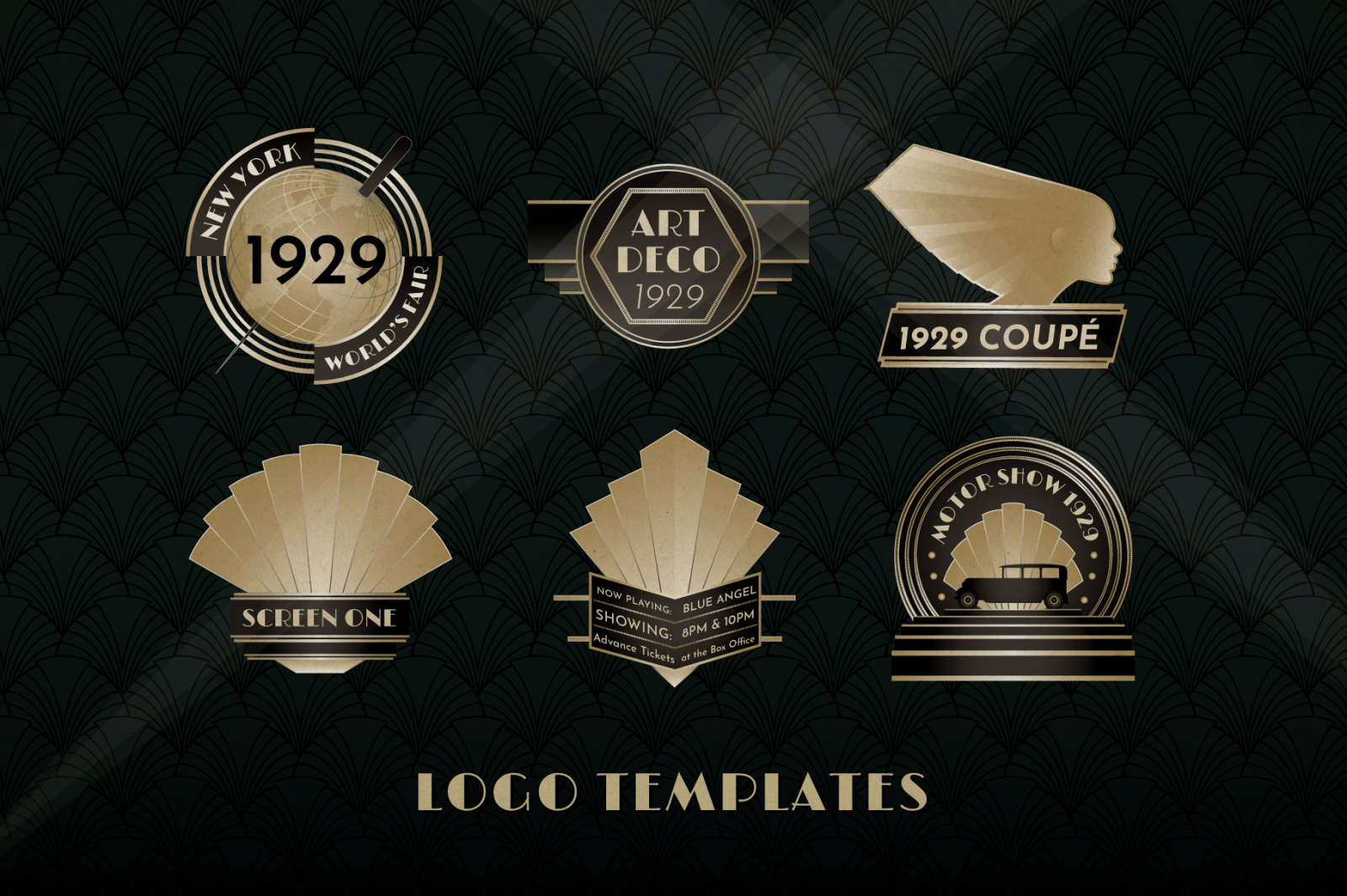 The Art Deco Graphics and Templates Collection