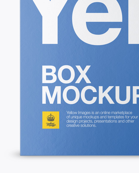 Textured Paper Box with Hang Tab Mockup - Front View