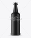 Black Ceramic Beer Bottle Mockup