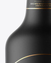 Black Ceramic Beer Bottle Mockup