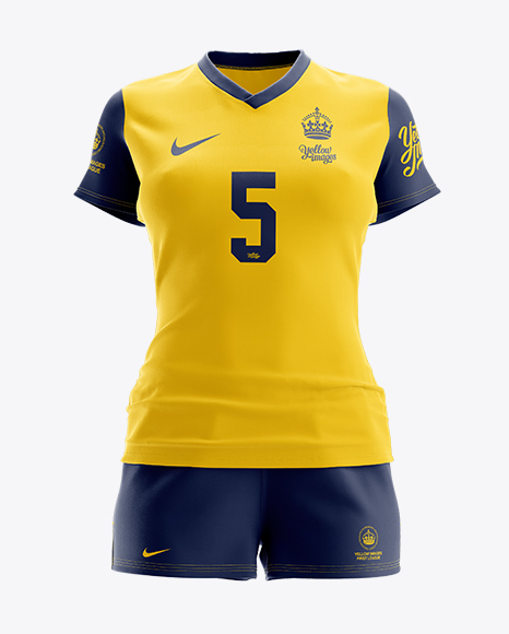 Women’s Full Rugby Kit HQ Mockup - Front View