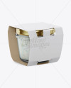 Glass Jar with Tartar Sauce Mockup - Halfside View