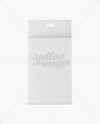 Matte Paper Box with Hang Tab Mockup - Front View