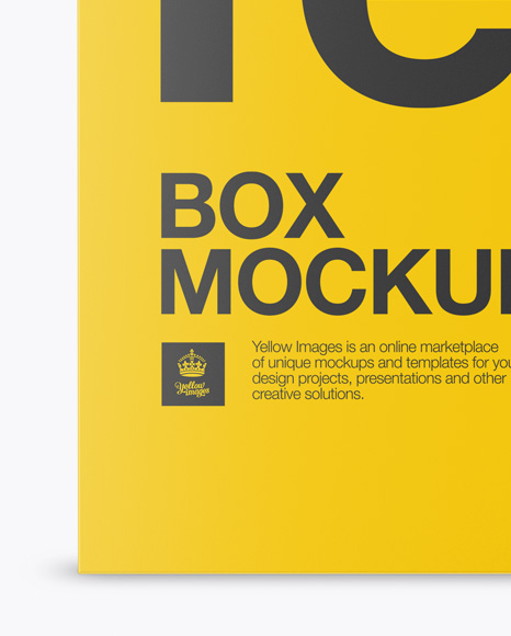 Matte Paper Box with Hang Tab Mockup - Front View