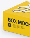 Paper Box Mockup - Half Side View