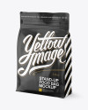 Matte Stand-up Bag Mockup - Half Side View