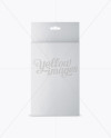 Textured Paper Box with Hang Tab Mockup - Front View