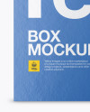 Textured Paper Box with Hang Tab Mockup - Front View