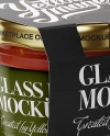 Glass Jar with Sweet Chilli Sauce Mockup - Halfside View