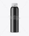 Clear PET Bottle With Black Water Mockup