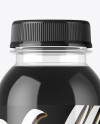 Clear PET Bottle With Black Water Mockup