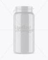 Glossy Plastic Pill Bottle Mockup