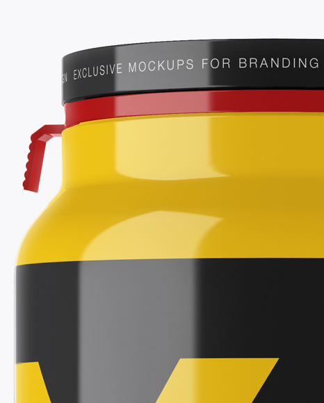 Glossy Plastic Pill Bottle Mockup