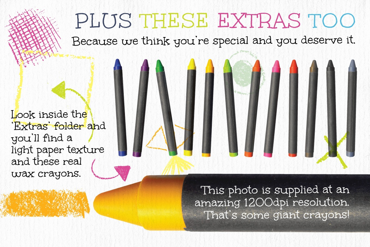 Wax Crayon Textures and Seamless Patterns Wax Crayon Textures and Seamless Patterns