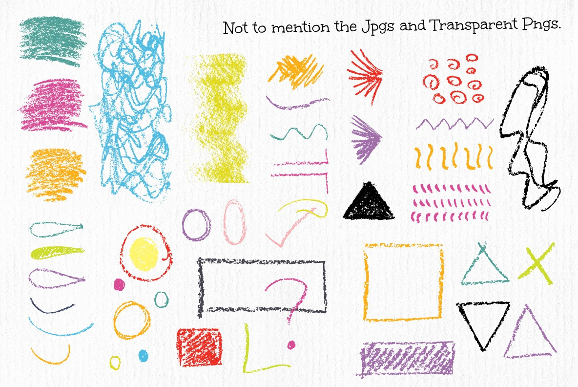 Wax Crayon Textures and Seamless Patterns Wax Crayon Textures and Seamless Patterns