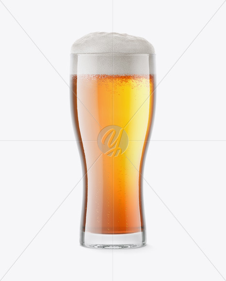 Lager Beer Glass Mockup