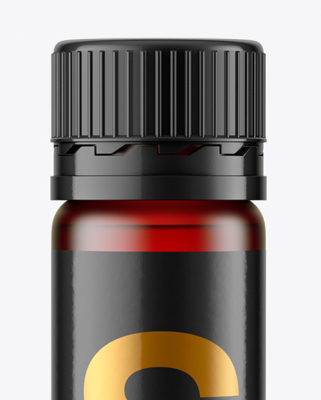 25ml Red Frosted Sport Nutrition Bottle Mockup