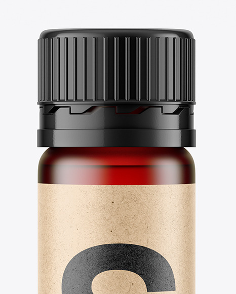 25ml Red Frosted Sport Nutrition Bottle Mockup