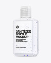 Glossy Hand Sanitizer Bottle Mockup with Glitter