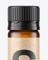 25ml Amber Frosted Sport Nutrition Bottle Mockup