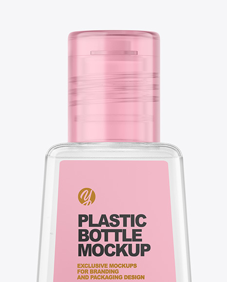 Clear Sanitizer Bottle Mockup