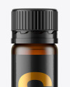 25ml Dark Amber Frosted Sport Nutrition Bottle Mockup