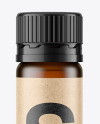 25ml Dark Amber Frosted Sport Nutrition Bottle Mockup