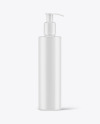 Matte Cosmetic Bottle with Pump Mockup