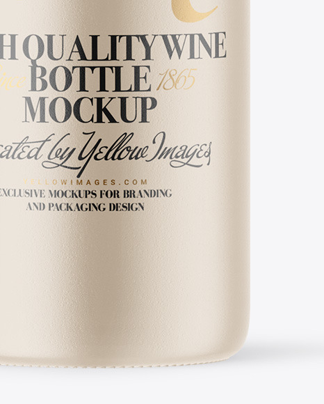 Ceramic Wine Bottle Mockup