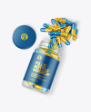 Clear Metallized Pills Bottle Mockup Clear Metallized Pills Bottle Mockup