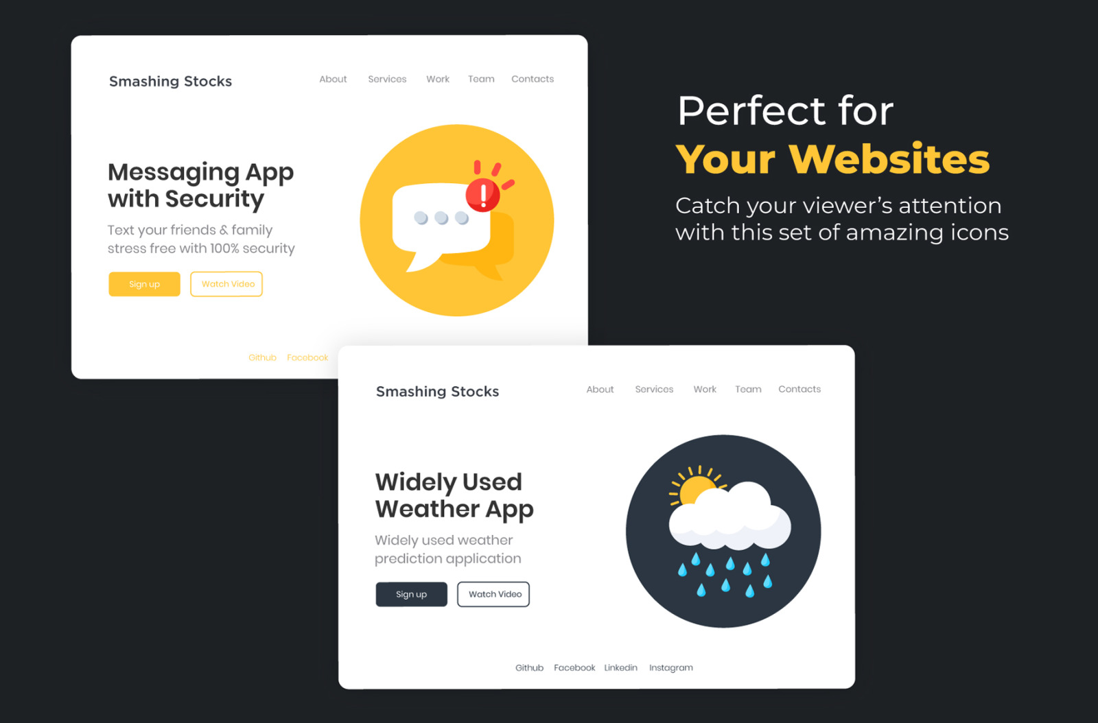 1400+ Flat Circular Icons Set 1400+ Flat Circular Icons Set