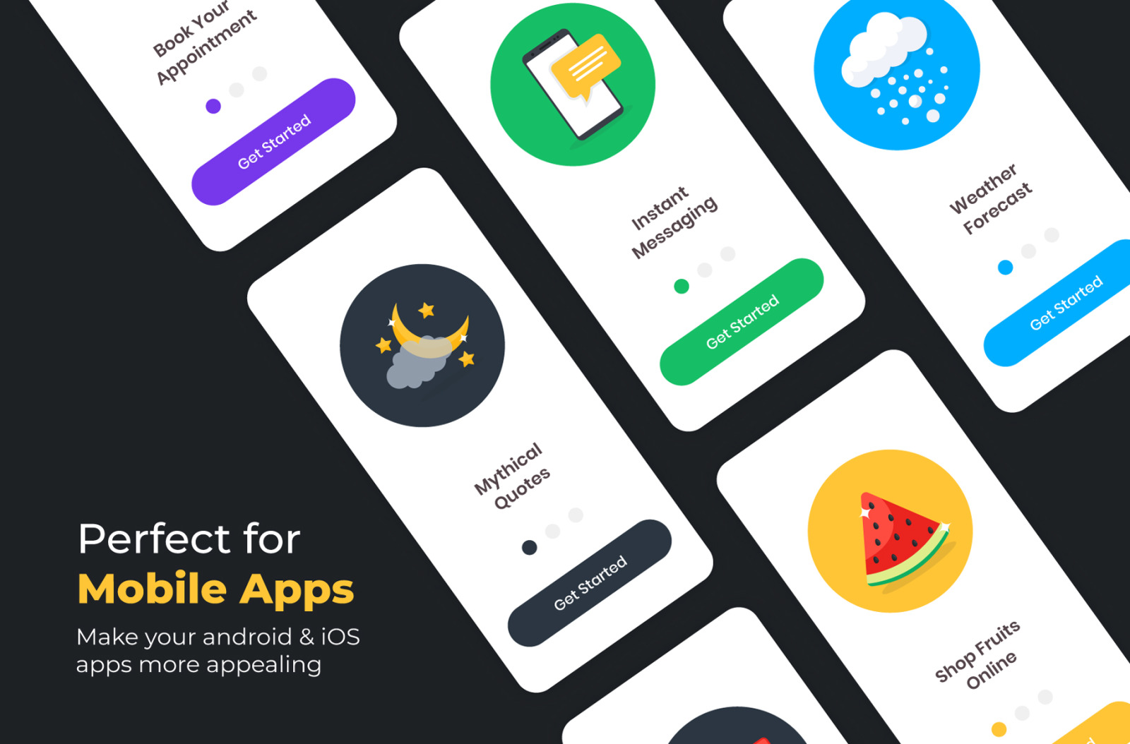 1400+ Flat Circular Icons Set 1400+ Flat Circular Icons Set