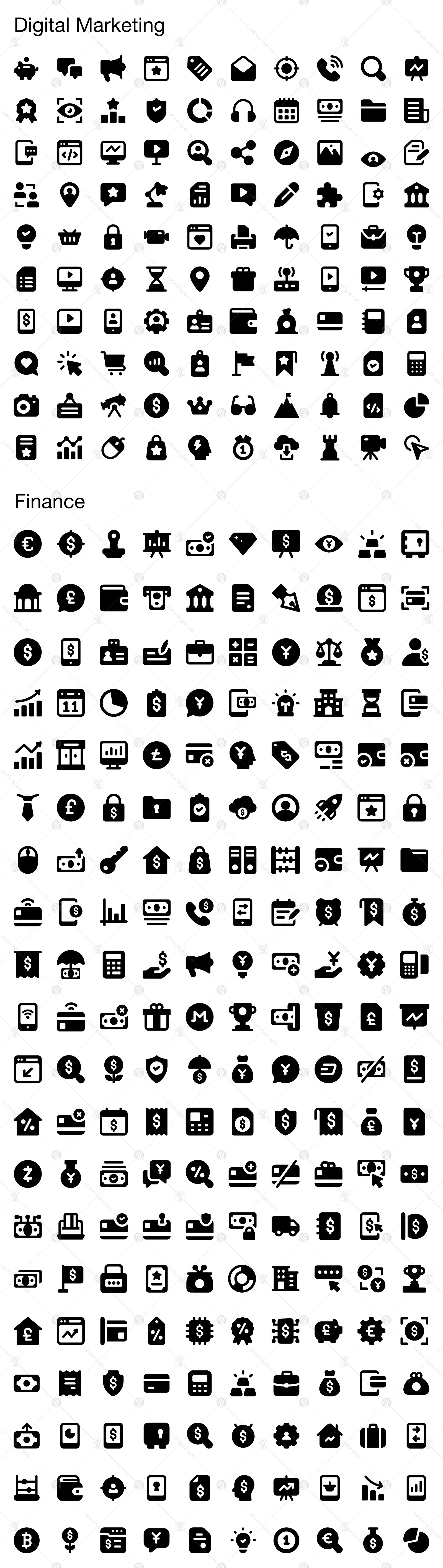 3000+ Glyph Icons 3000+ Glyph Icons