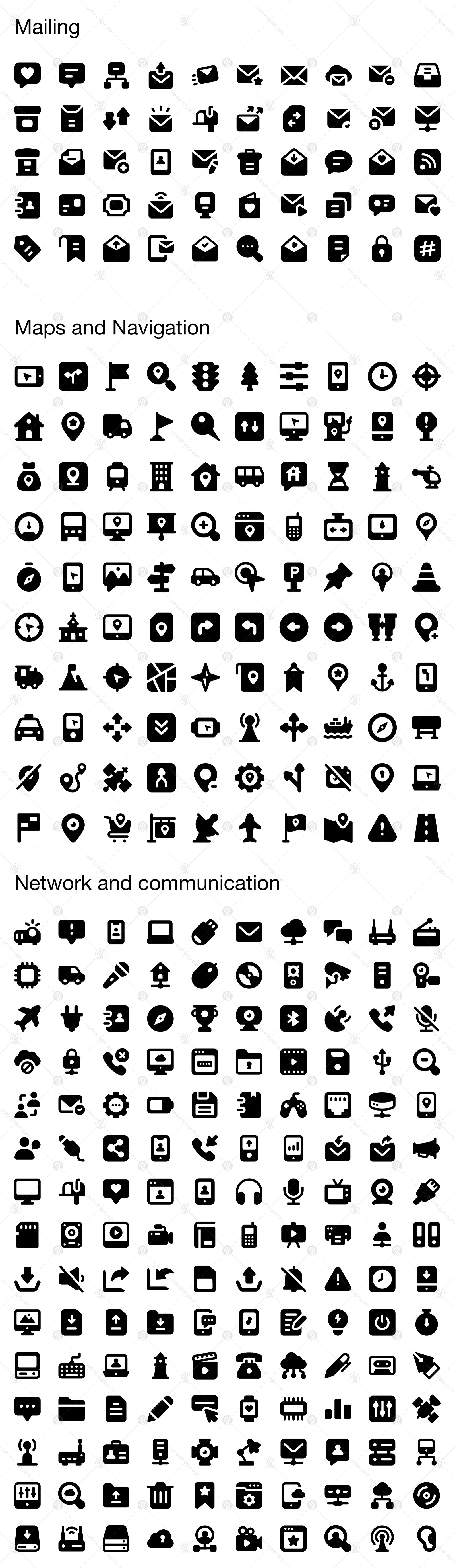 3000+ Glyph Icons 3000+ Glyph Icons