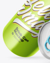 Two Metallic Drink Cans Mockup