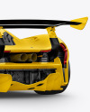 Sport Car Mockup - Back Half Side View