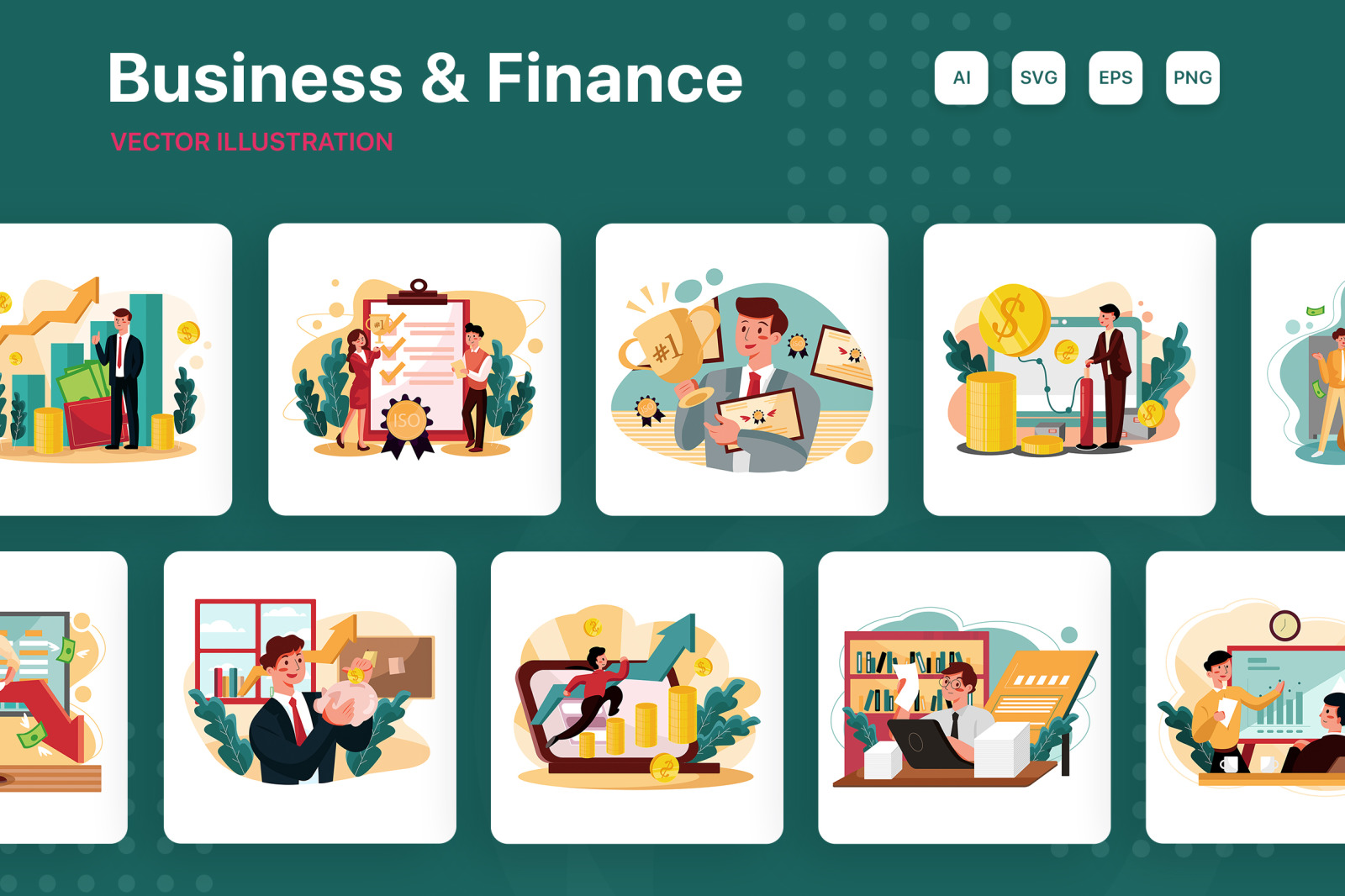 M176_Business &amp; Financial Illustrations