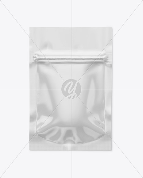 Glossy Pouch W/ Zipper Mockup