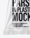 Plastic Bag With Fresh Parsley Mockup